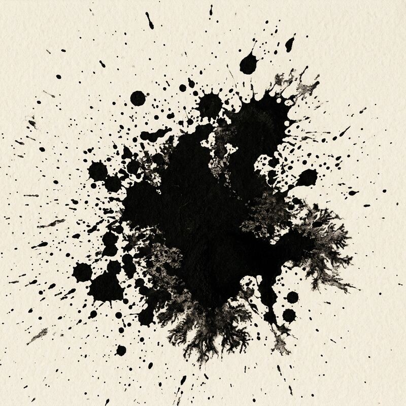 Dense ink splatter texture