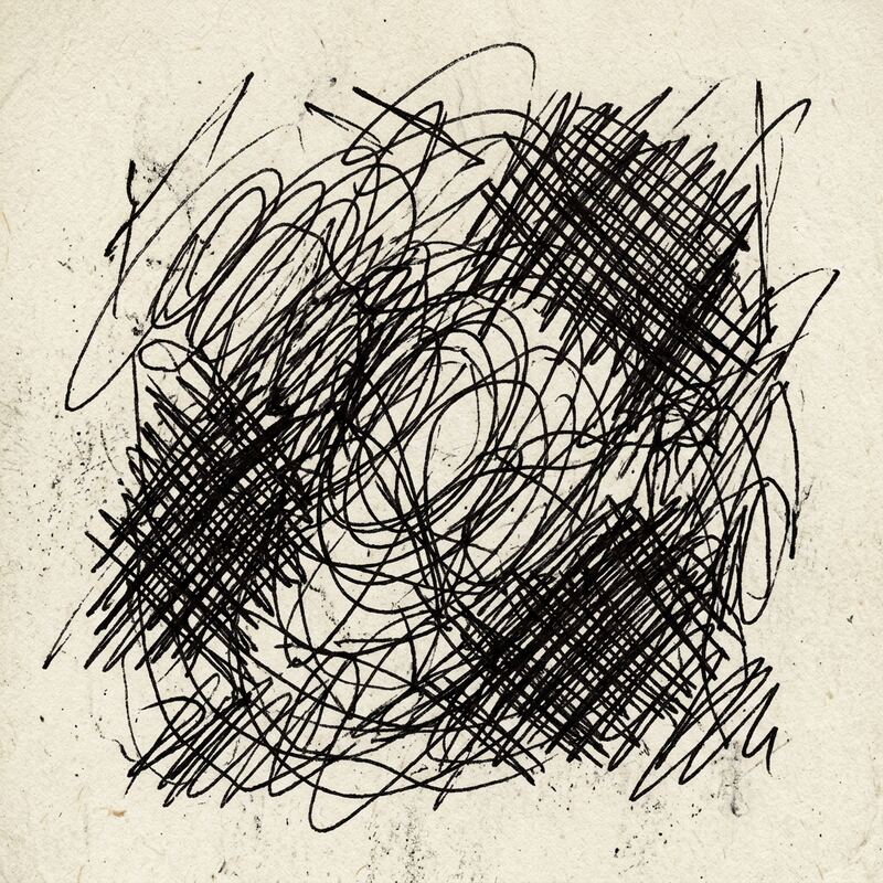 Scratchy ink scribbles
