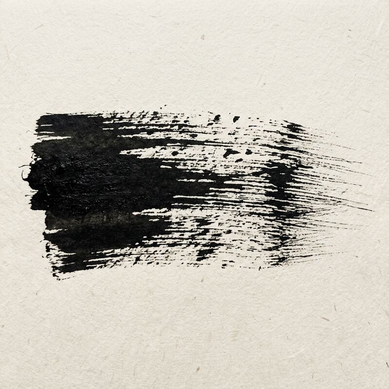 Dry brush ink smear